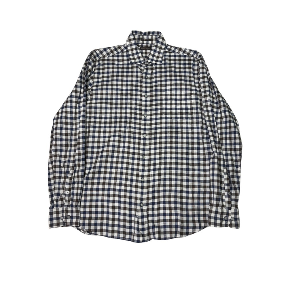 Rodd & Gunn Sports Fit Gingham Check Cotton Shirt Men's Size L Woven Europe